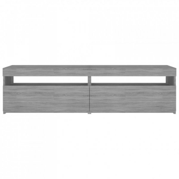 Szafki pod TV z LED, 2 szt., szary dąb sonoma 75x35x40 cm