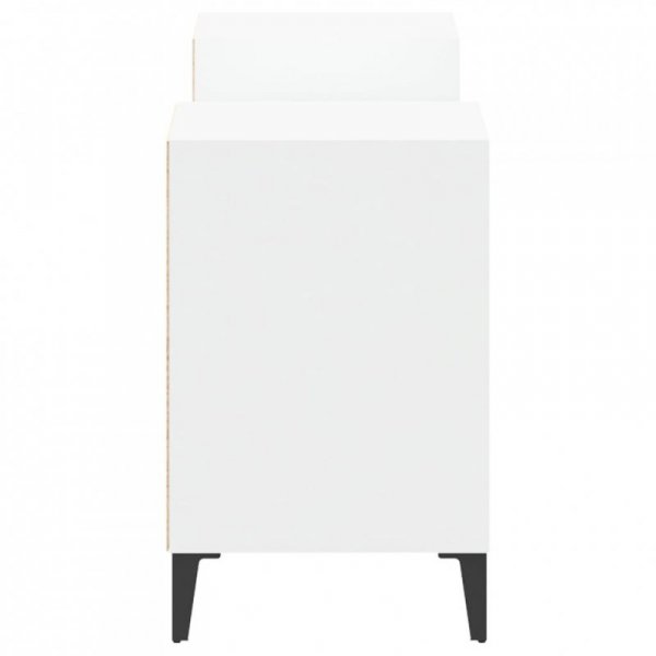 Szafka pod TV, biała, 80x36x50 cm, materiał drewnopochodny