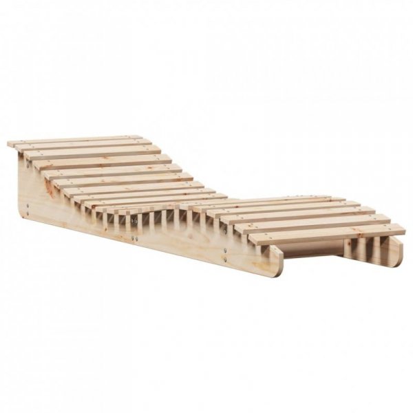 Leżaki, 2 szt., 205x60x31,5 cm, lite drewno sosnowe