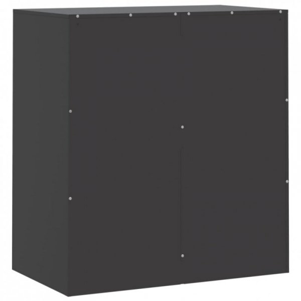 Szafka boczna, czarna, 67x39x73 cm, stal