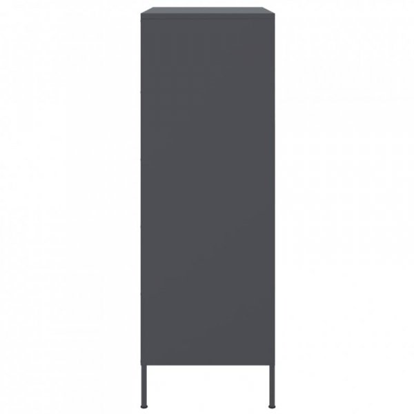 Szafka, antracytowa, 68x39x113 cm, stal
