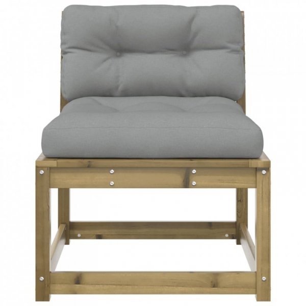 Sofa ogrodowa z poduszkami, impregnowane drewno sosnowe