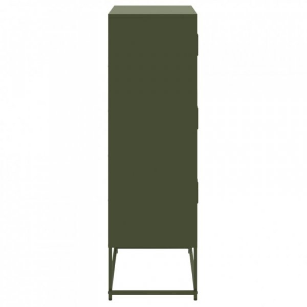 Szafka, oliwkowa, 68,5x38,5x123,5 cm, stal