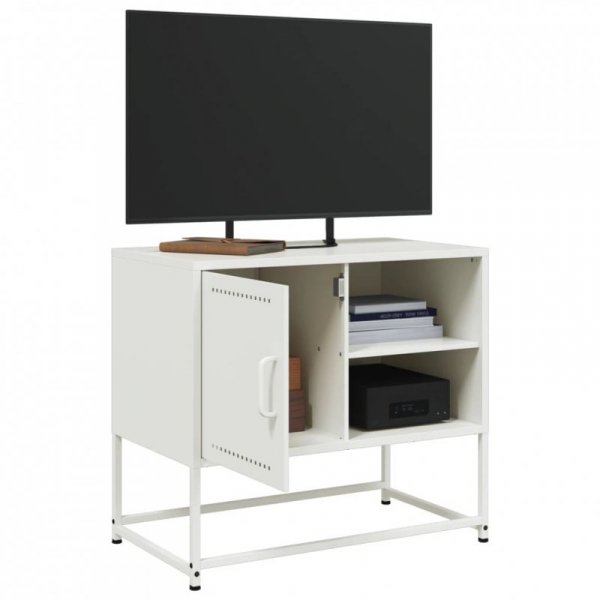 Szafka pod telewizor, oliwkowa, 100,5x39x60,5 cm, stalowa