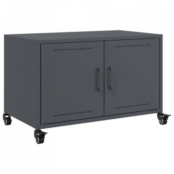 Szafka RTV, antracytowa, 68x39x43,5 cm, stal