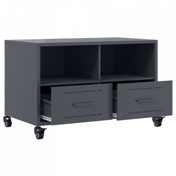 Szafka RTV, antracytowa, 68x39x43,5 cm, stal