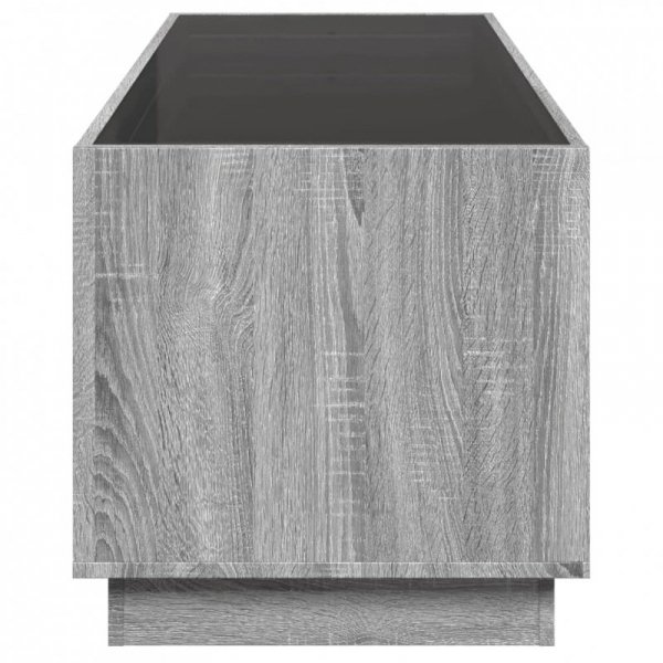 Stolik kawowy z LED Infinity, szary dąb sonoma, 90x50x50 cm