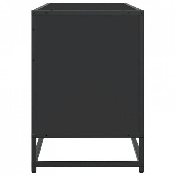 Szafka pod TV, czarna, 100x35x50 cm