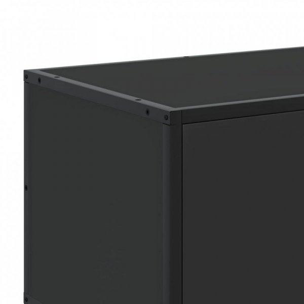Szafka pod TV, czarna, 100x35x50 cm