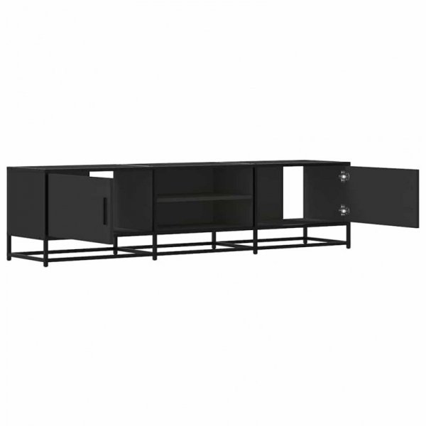 Szafka pod TV, czarna, 160x35x41 cm