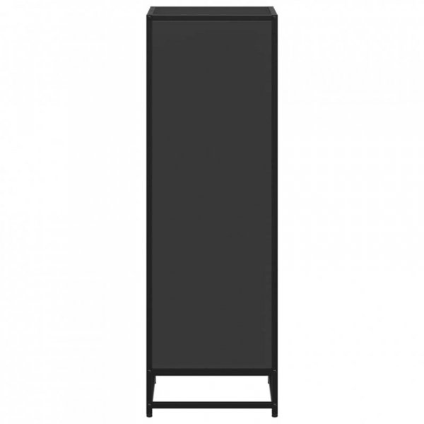 Regał na książki, czarny, 40x35x107,5cm materiał drewnopochodny