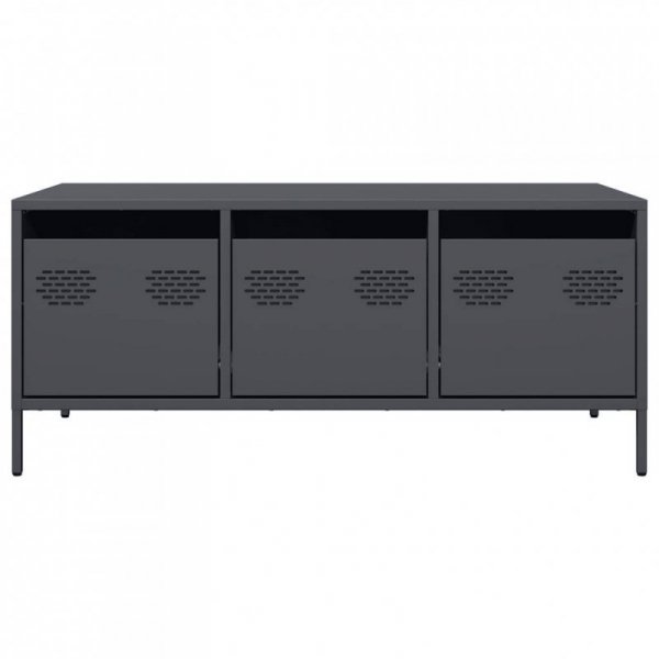 Stolik kawowy, antracyt, 101,5x50x43,5 cm, stal