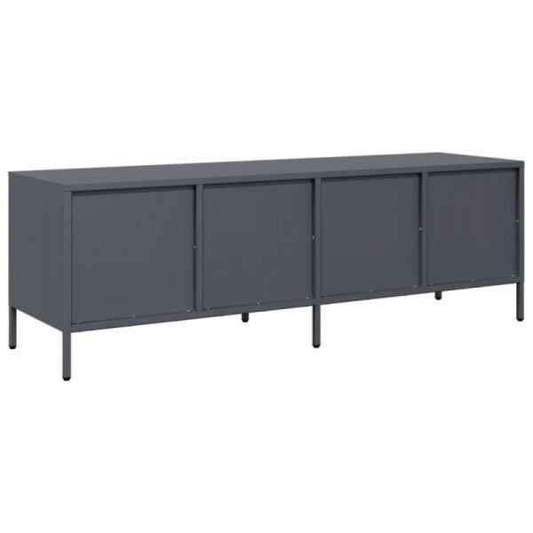 Szafka RTV, antracyt, 135x39x43,5 cm, stal walcowana na zimno