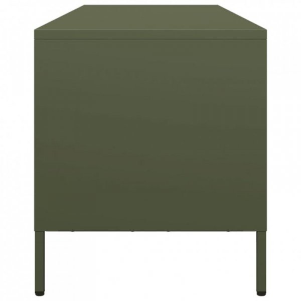 Szafka RTV, oliwkowa, 135x39x43,5 cm, stal walcowana na zimno