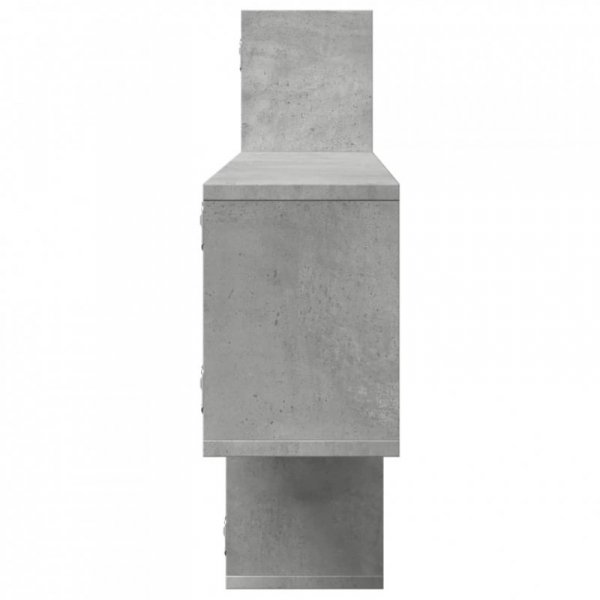 Półka wisząca, szarość betonu, 167,5x18x68 cm