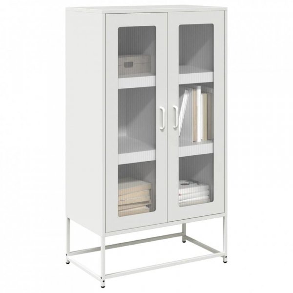 Komoda biała 68x39x123 cm stal