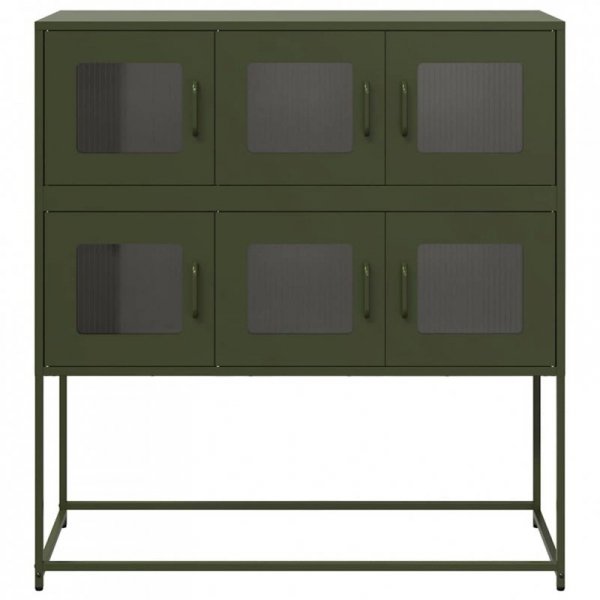 Szafka, oliwkowa, 100,5x39x107 cm, stal walcowana na zimno