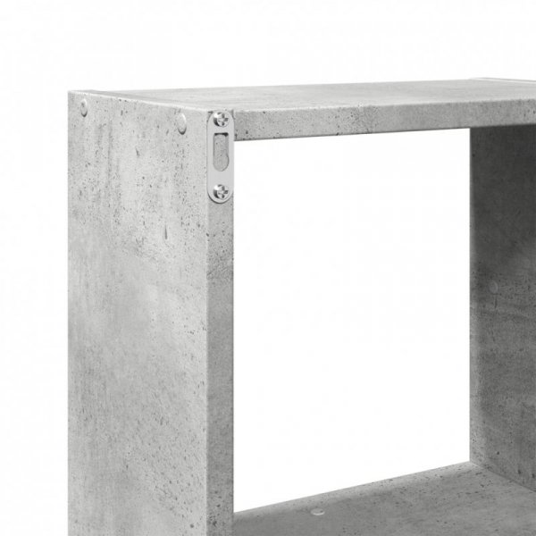 Półka ścienna, 78x18x71 cm, szarość betonu