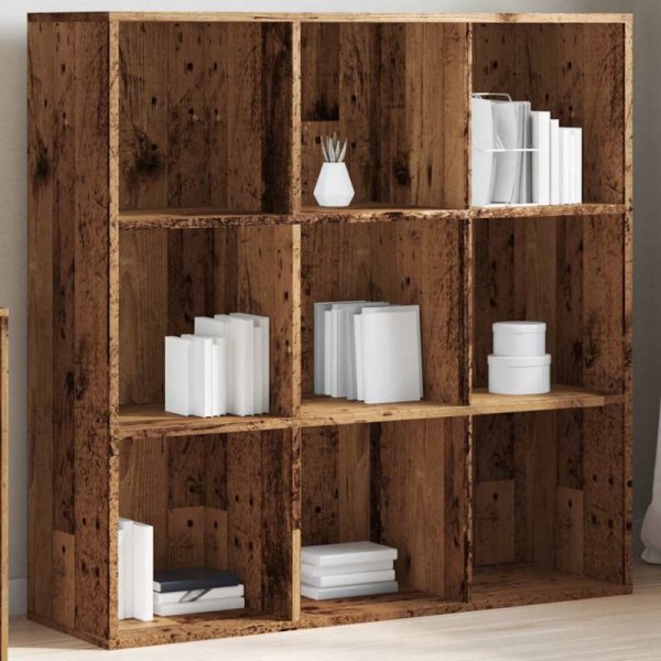 Regał, stare drewno, 98x29x97,5 cm, materiał drewnopochodny