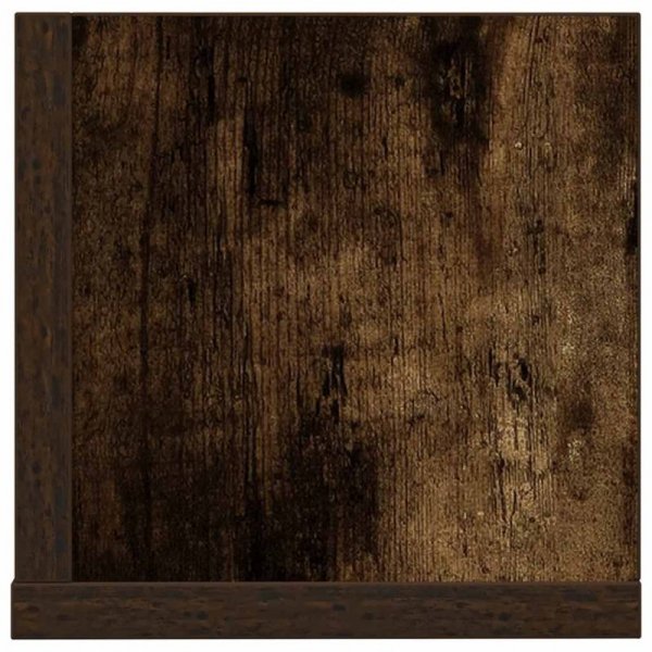 Półki ścienne, 2 szt., przydymiony dąb, 100x16,5x16,5 cm