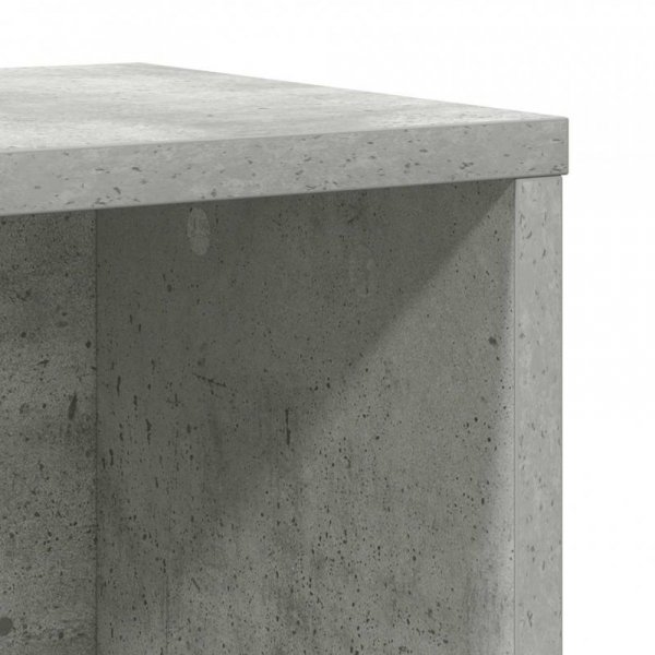 Regał, szarość betonu, 60x24x101,5 cm, materiał drewnopochodny