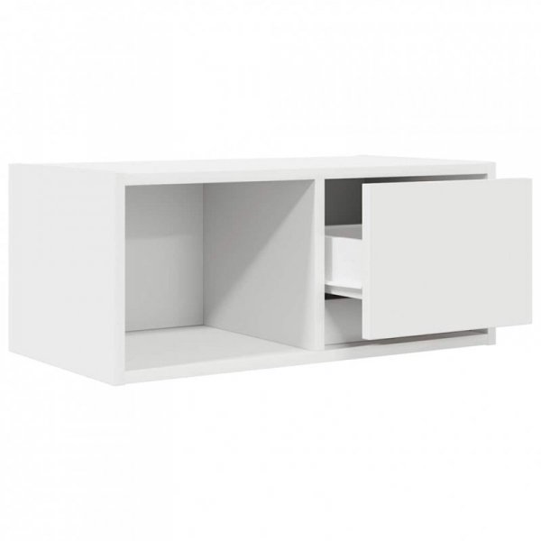 Szafki RTV 2 szt. Białe 60x31x25,5 cm Drewno klejone