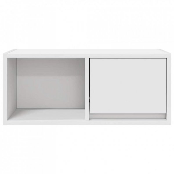 Szafki RTV 2 szt. Białe 60x31x25,5 cm Drewno klejone