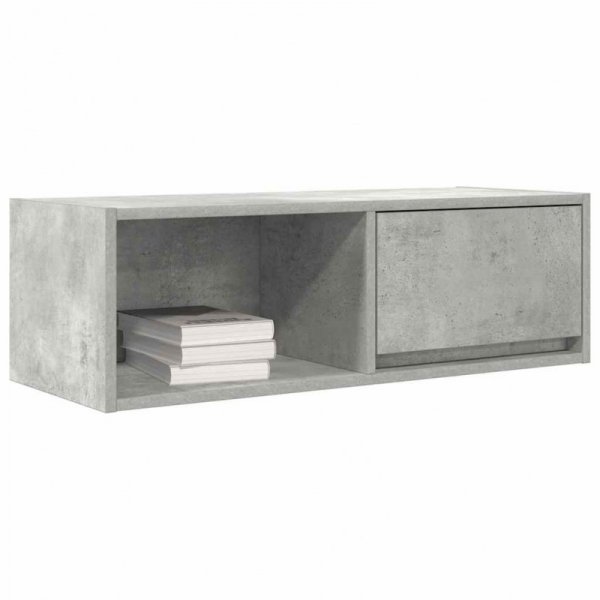 Szafki RTV 2 szt. Beton Szary 80x31x25,5 cm Drewno klejone