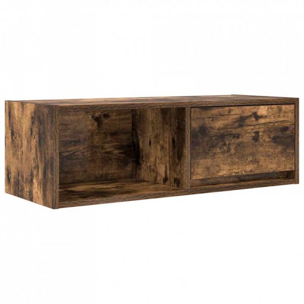 Szafki RTV 2 szt. Dąb wędzony 80x31x25,5 cm Drewno klejone