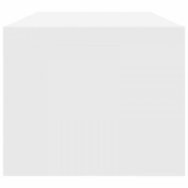 Szafki pod TV 2 szt. Białe 80x31x25,5 cm Drewno klejone