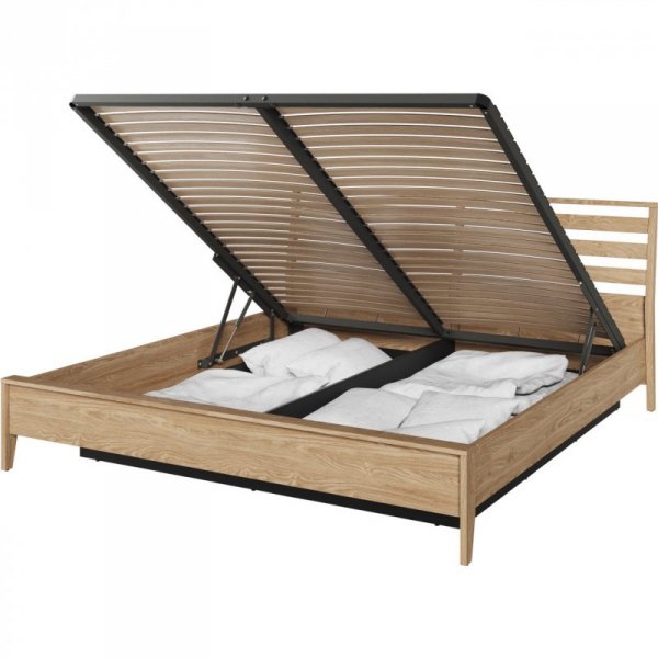 Łóżko 180x200 COZY CZ02 z podnoszonym stelażem dąb olejowany