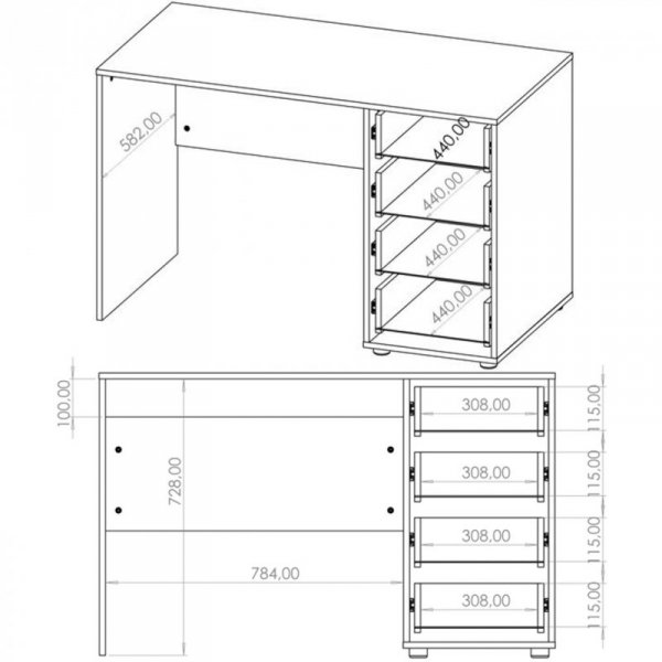 Biurko MAXIS 01 kaszmir