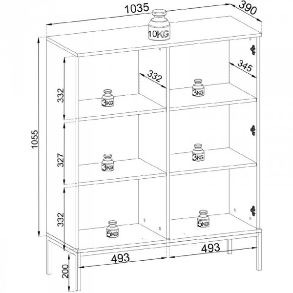 Witryna SANTO 03 kaszmir