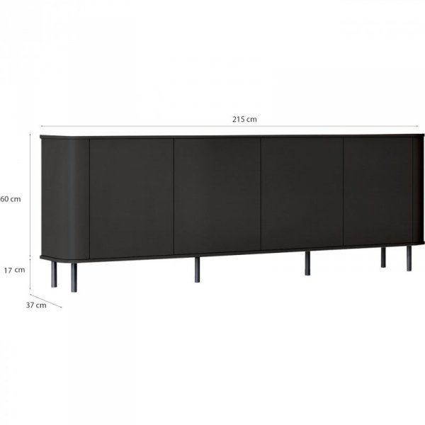 Meble do salonu AZELIO 1 czarny