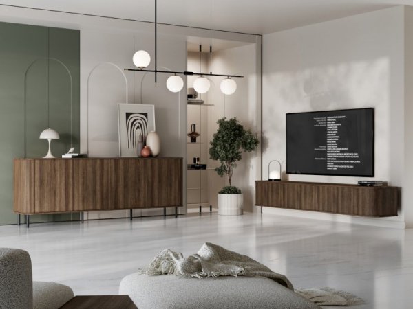 Meble do salonu AZELIO 2 dąb barock