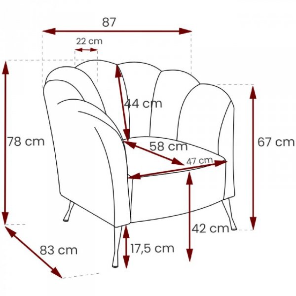 Fotel ARDIA eureka 2121 czarny