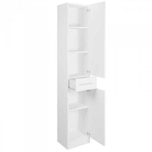 Meble do łazienki z lustrem SLIDO MAX LED biały laminat