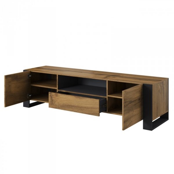 Komoda RTV WOODY 180 dąb wotan / antracyt