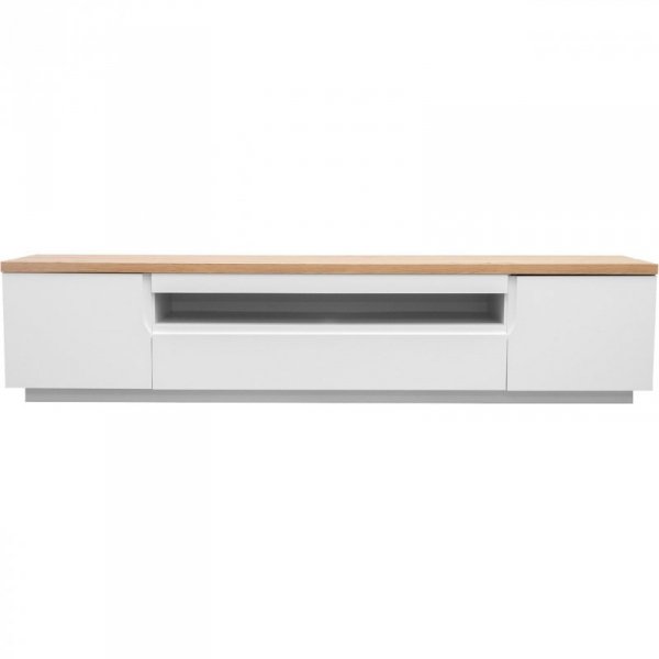Komoda RTV ENO 200 biały / dąb artisan