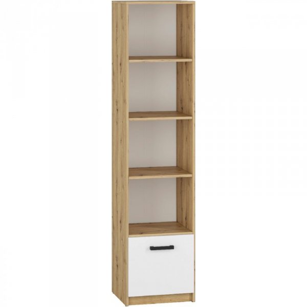 Regał FIJI FJ04 dąb artisan / biały