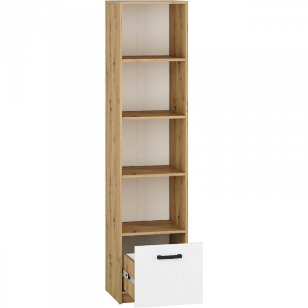 Regał FIJI FJ04 dąb artisan / biały
