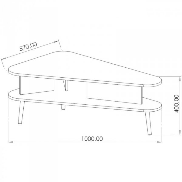 Ława PIMETTI 02 czarny grafit / captains deck