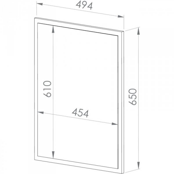 Lustro MEVIA 08 dąb artisan