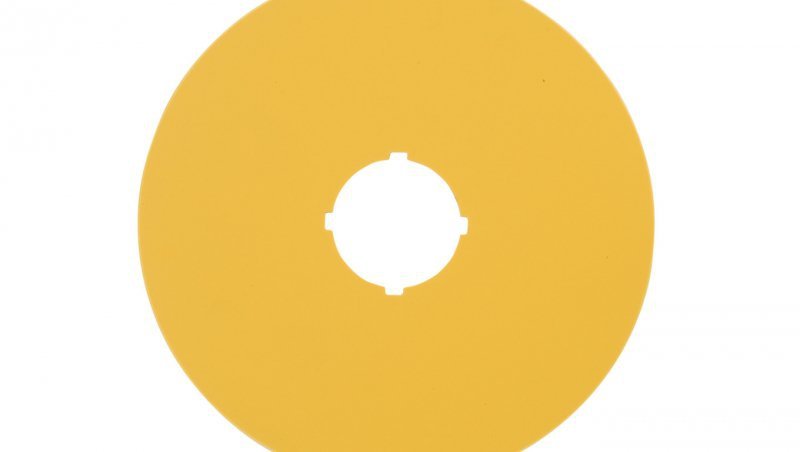 Tabliczka opisowa żółta okrągła fi90 bez nadruku M22-XAK 216464 eaton 4015082164645