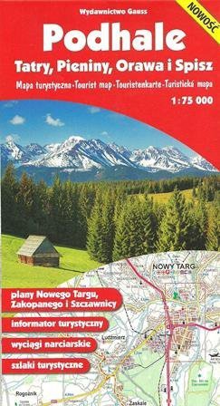 Podhale. Tatry, Pieniny, Orawa i Spisz. Mapa turystyczna 1:75 000 wyd. 3