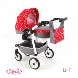 Wózek dla lalek Lily ze skrętnymi kołami LS-11