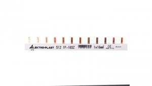 Szyna prądowa typu PIN 1P 16mm2 100A 12 pinów IZS16/1F/12 45.236
