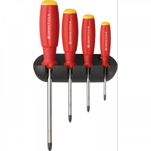 Zestaw wkrętaków 4-częściowy PH w uchwycie ściennym SwissGrip PB Swiss Tools