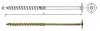 WKRĘT DO DREWNA Z KOŁNIERZEM NA TORX OCYNK ŻÓŁTY 8*140MM T40 (50 SZT)