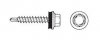 WKRĘT SAMOWIERTNY 4.8*55MM RAL 9006 (5 STO)